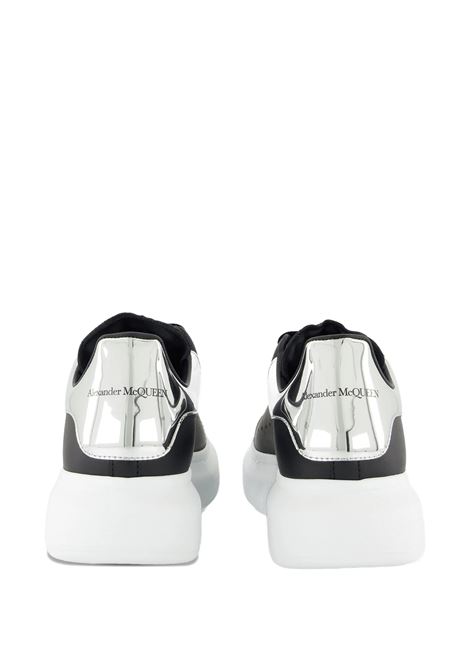 Sneakers Oversize Nere Con Spoiler Argento Specchiato ALEXANDER MCQUEEN | 553680-WIAEG1061